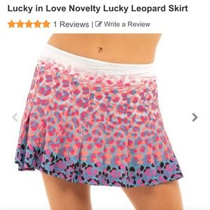 Lucky in love tennis skirt